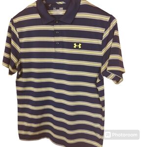 🍄3/50$🍄 UNDER ARMOUR HeatGear golf tennis pickleball polo loose fit Sz Large
